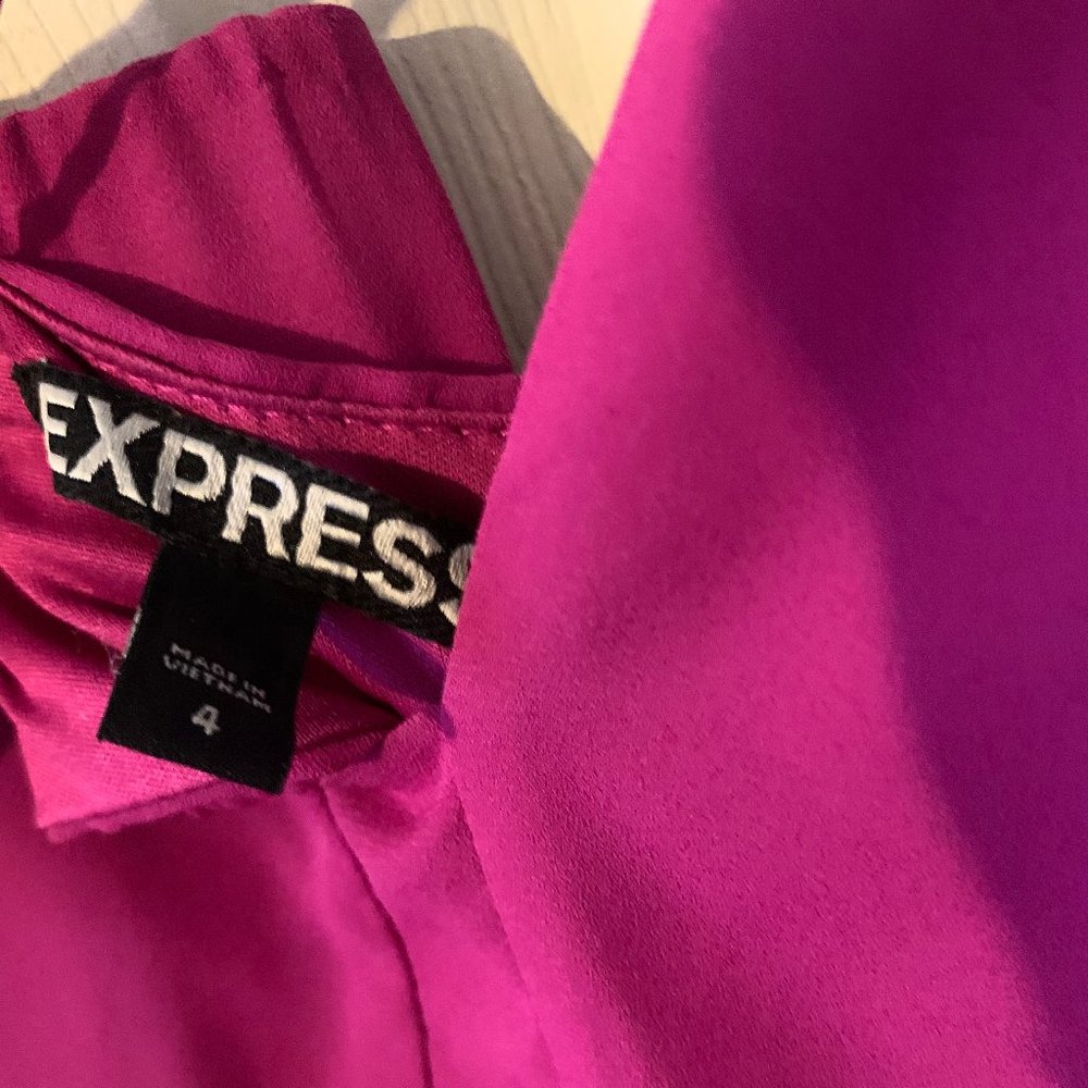Express Open Back Magenta Dress - Picture 3 of 3